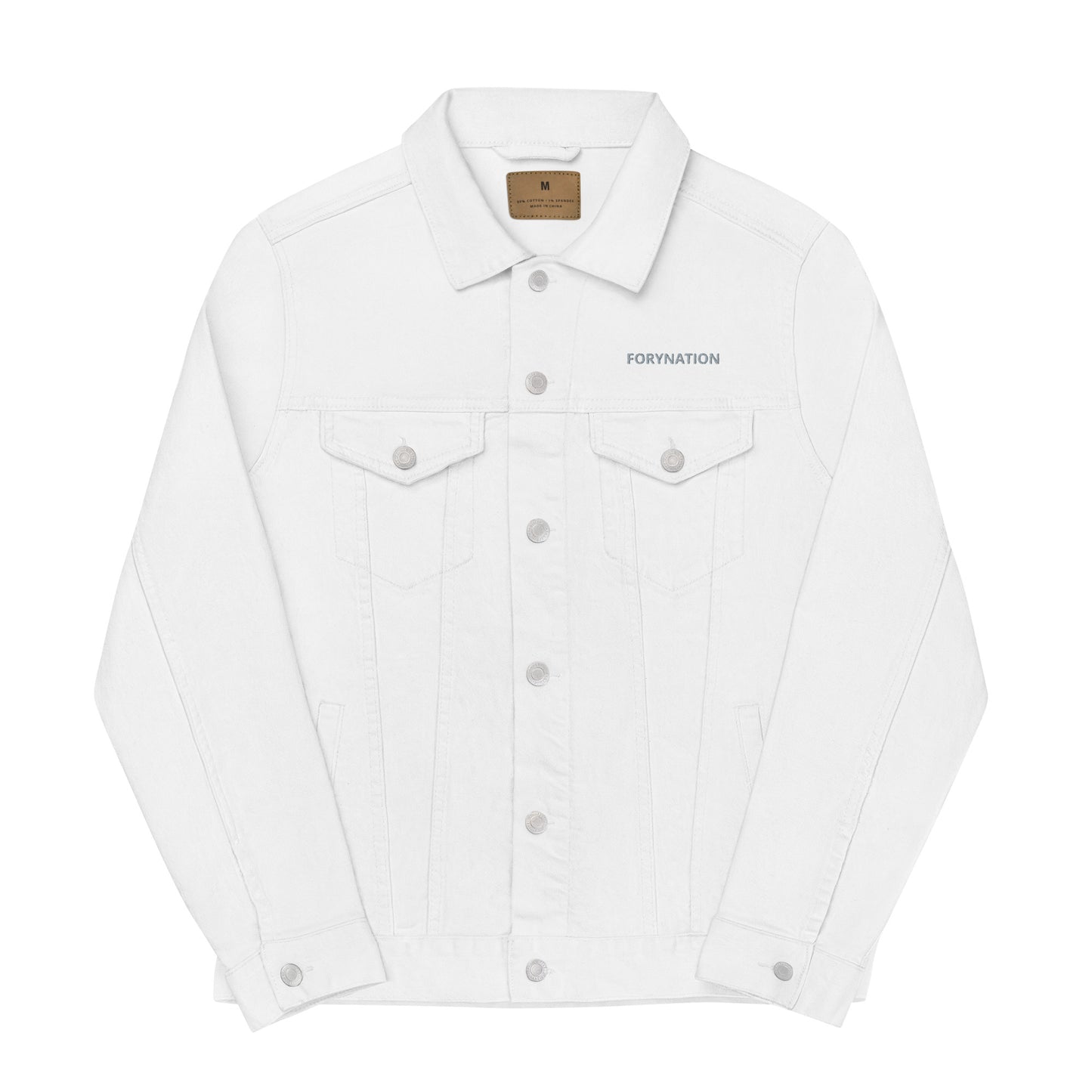 FN UNAMERICAN UNISEX: Classic Denim Jacket (white)