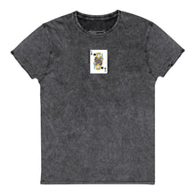 Load image into Gallery viewer, FN UNAMERICAN UNISEX: King Of Spades Denim T-Shirt (embroidered)
