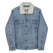 Load image into Gallery viewer, FORYNATION- UNAMERICAN UNISEX LIGHT DENIM SHERPA JACKET
