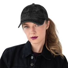 Load image into Gallery viewer, FORYNATION- UNAMERICAN BLACKOUT DENIM DAD HAT
