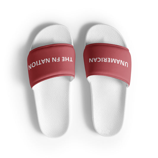 FN UNAMERICAN WOMEN'S: LAX Slides (white/mandy)